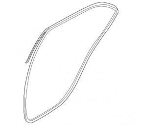 Door seal rear right Hyundai Elantra UD 11-16
