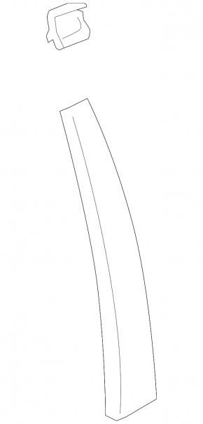 Door trim side front left Chevrolet Malibu 16-