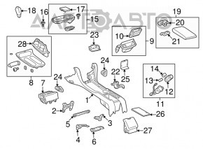 Front cigarette lighter for Lexus ES350 07-12