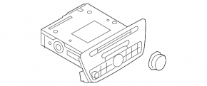 Radio tape recorder Audi Q3 8U 15-18