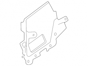 Front panel trim left Audi A3 22-26 upper, black