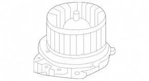 Heater fan motor for the Mercedes GLS-class X166 13-19