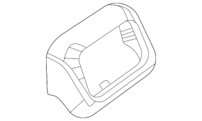 Mercedes W167 GLE 350 450 20-23 upper rear center console trim, beige, broken guide, needs cleaning, scratches