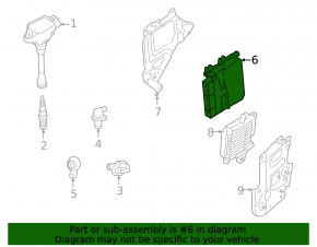 Mitsubishi Outlander 22-25 2.5 Engine Computer ECU