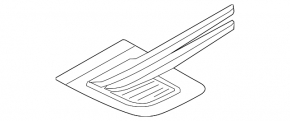 Front right fender molding for Land Rover Range Rover Sport 18-22 rest.
