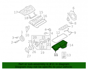 BMW 1 E82 08-13 N52 Oil Pan