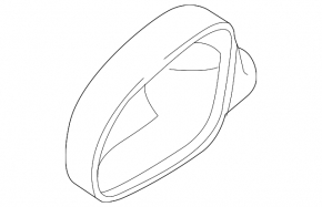 Left side mirror cover VW Jetta 05-10