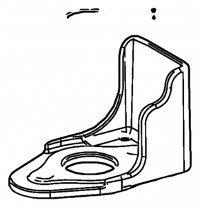 Fuel injection pump bracket Lexus ES250 ES300h 19-26