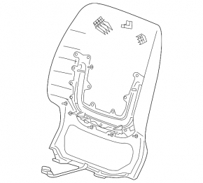 Front left headrest Cadillac CTS 14-14 gray leather
