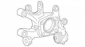 Rear right axle Lexus CT200h 11-17 rusty