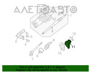 Steering shaft boot Lexus RX330 RX350 RX400h 04-09