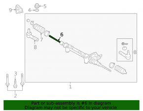 Left steering rod for Lexus LX570 08-21