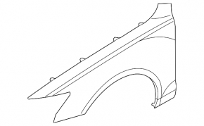 Front right wing Audi A6 C7 12-18 steel