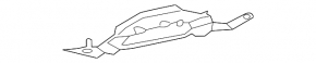 Right muffler bracket for BMW X7 G07 19-25 with M-type, bumper cover & components, 2019-2022. With M-type, bumper cover & components, 2023-2025