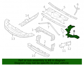 Bracket right headlight BMW 7 G11 G12 16-22