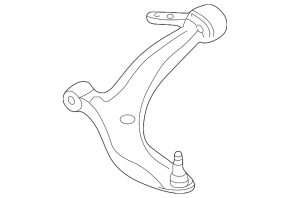 Lower control arm front left Nissan Murano z50 03-07 torn boot
