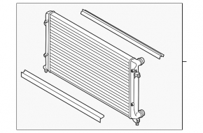 Radiator cooling water VW Tiguan 09-17