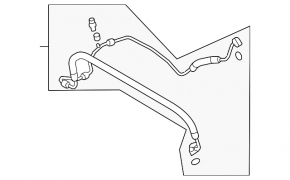 VW Tiguan 09-18 air conditioning compressor-heater hose with cap