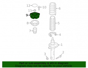 Front left shock absorber support for Volkswagen Arteon 19-23