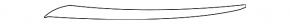 Front bumper molding left Nissan Pathfinder 13-16 prerest chrome