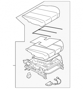 Subaru Outback 10-14 passenger seat without airbag