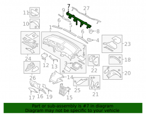 Subaru B10 Tribeca under-torpedo reinforcement pipe