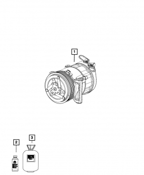 Air Conditioning Compressor Fiat 500L 14-14 1.4T