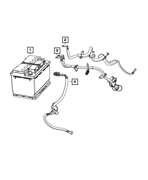 Negative terminal Dodge Dart 13-16