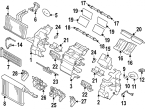 Subaru Forester 25-26 heater core