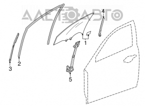Window lifter with motor front left Acura ILX 13-15