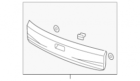 Lower Trunk Door Trim Honda CRV 15-16 Touring