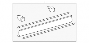 Lower front left door trim Toyota Rav4 13-15