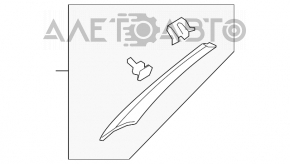 Left front pillar trim for Suzuki Kizashi 10-15 beige