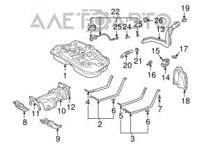 Fuel filler neck Lexus RX300 98-03