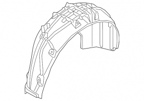 Rear left fender liner Audi Q5 80A 18-24