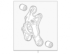 Rear left axle GMC Terrain 18-