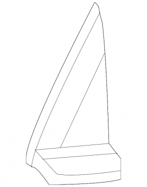 Triangle corner of the wing front left Chevrolet Equinox 18-21 chrome