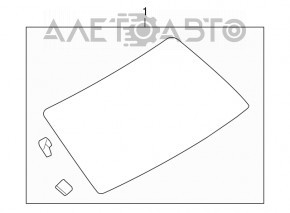 Rear glass Ford Focus 08