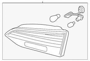 Inner light trunk lid right Hyundai Santa FE Sport 17-18 rest LED