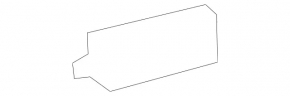 Upper radiator air duct bracket, left, Mercedes X247 GLB 20-26 M260