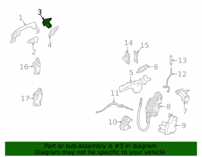 Plug for outer handle front right Mercedes GLA 15-20