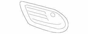 Front bumper grille right Mercedes C-class W205 300/350e 15-18 AMG pkg