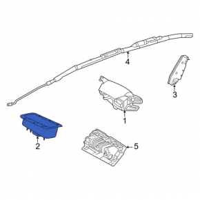 Airbag passenger in the dashboard Ford Focus mk3 11-15 prerest, rusty pyropatron
