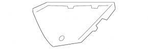 Right rear bumper cover for Land Rover Range Rover Evoque 19-23