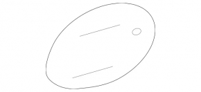 Mercedes W164 ML fuel filler flap with housing