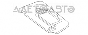 Left sun visor for Mercedes CLA 14-19, black, without hook