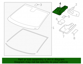 Bracket for the interior mirror cover Chevrolet Volt 16 - for the camera