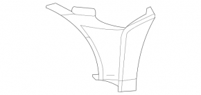 Front bumper air duct left Mercedes GLC 300 20-22 AMG pkg
