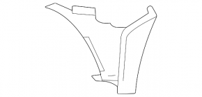 Front bumper air duct left Mercedes GLC 300 20-22 AMG pkg