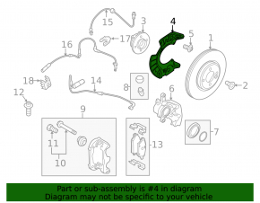 Brake Disc Cover Front Right Mini Cooper Countryman R60 10-16